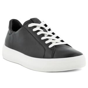 Ecco Danish design Black leather Tray Tech Sneakers